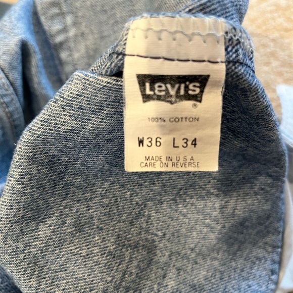Men’s Levi’s 505 Jeans 36x34 - Picture 5 of 6